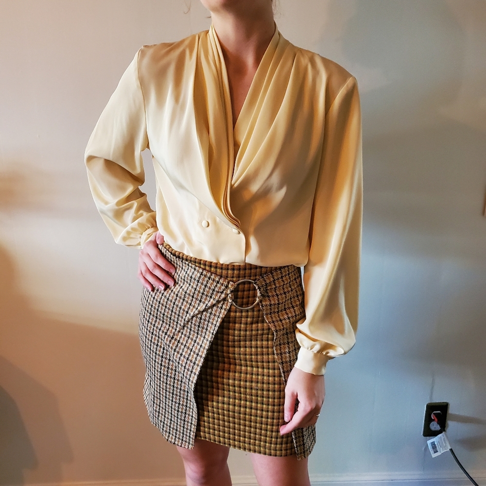 Flowy yellow blouse